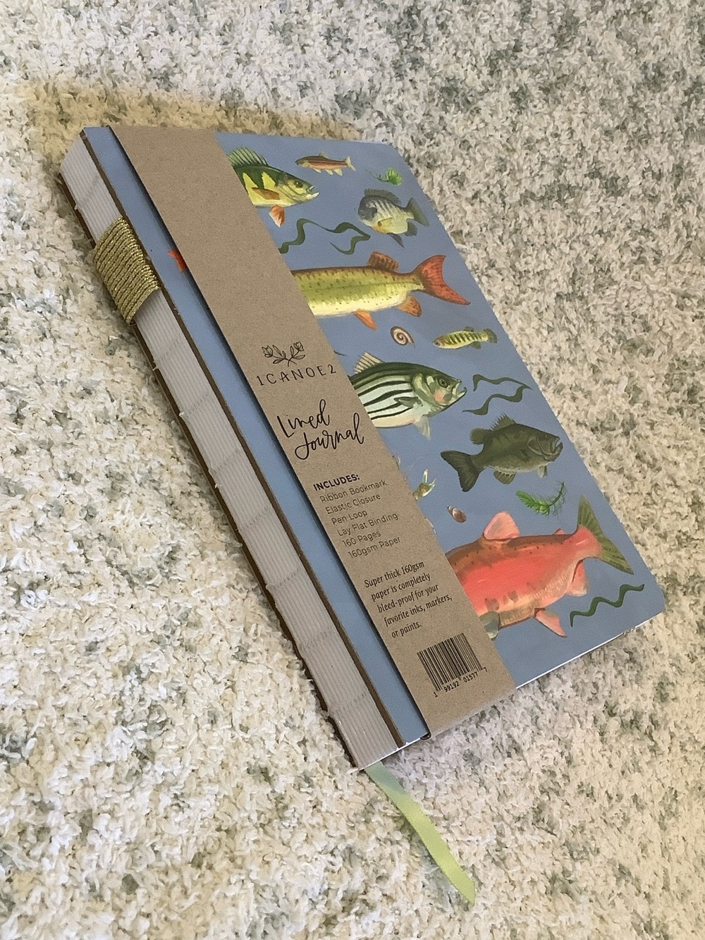 Fish HardCover Lined Notebook Travel Vacation Camping Journal NWT 160lined pages - Picture 6 of 15
